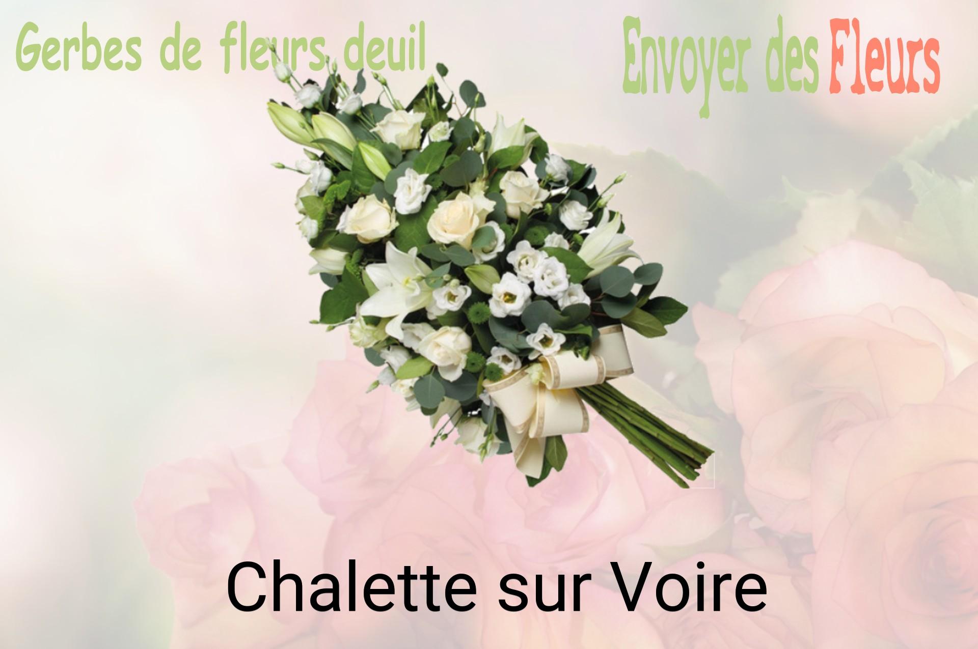 Gerbe de fleurs de deuil livrée à Chalette-sur-Voire